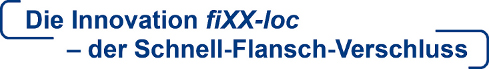 Die Innovation fiXX-loc - der Schnell-Flansch-Verschluss